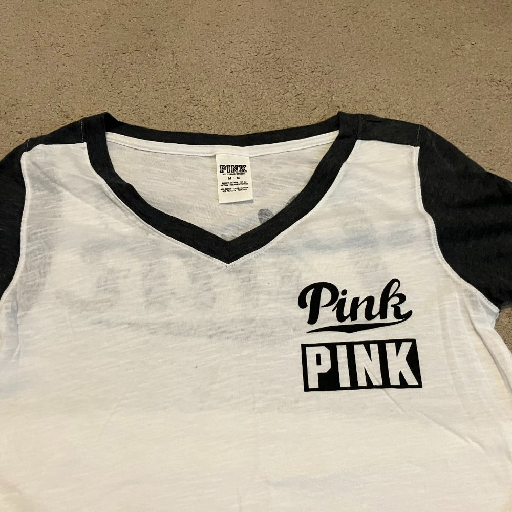 VS Pink V-neck T-Shirt